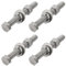 METALLIXITY Esagonale Testa Vite Bulloni (3/8-16x3) 4Set 304 Acciaio Inox Completa Filettato Bullone Dadi con Piatto e Blocco Rondelle - per Riparazione Mobili Tono Argento