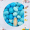 EinsSein 0,5kg Schokoladeneier Osterei Schoko Geschmacksmix hellblau-blau | Schokoladeneier für Kinder Erwachsene | Schokoei Ei für Ostern | Leckere Ostersüßigkeiten Süßigkeiten für die Osterhasen