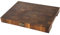 B4K 37х27х4,3 cm Bloc à découper en chêne | Planche en bois de cerveau avec poignées et pieds en silicone | Planche en bois de cerveau antibactérienne