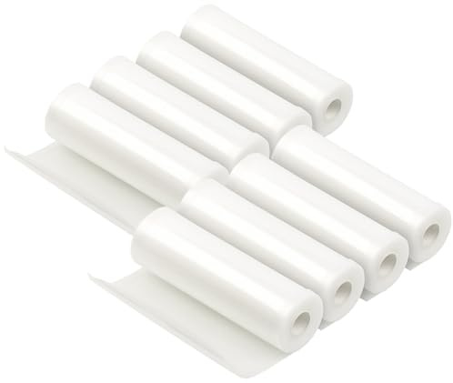 Rosenstein & Söhne Folien-Rollen: 8 Profi-Folienrollen für Balken-Vakuumierer, 20 x 500 cm (Folienschlauch Vakuumierer, Rollen für Vakuumierer, Vakuumbeutel)