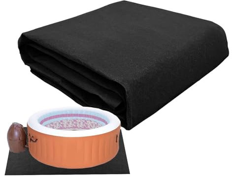 4x4m Tapis de Piscine pour Le Dessous de la Piscine Tapis de Piscine Hors Sol Tapis de Piscine Hors Sol Protecteur de Sol de Hot Tub Tapis de Hot Tub pour l'extérieur et l'intérieur du Spa