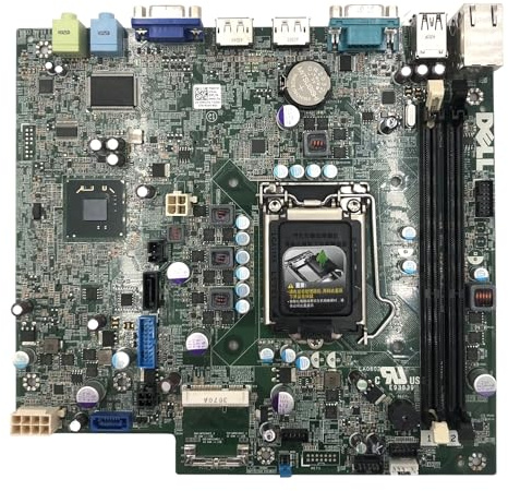 Scheda madre per E93839 LA0602 Compatibile con Optiplex 790 7010 USFF LGA1155 RAM 2X DDR3 mATX SATA III, LAN, USB 2.0, DisplayPort, VGA, Serial (RS-232), D-Sub
