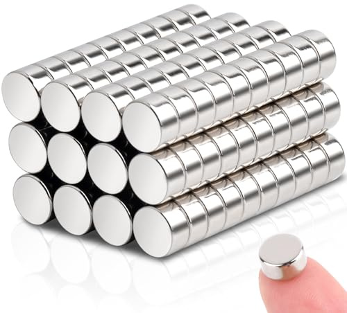 120 Stück Kleine Magnete Stark 6x3mm Neodym Magnete Extra Stark, Whiteboard Magnete, Mini Magnete, Magnete für Kühlschrank, Handwerk, Büro