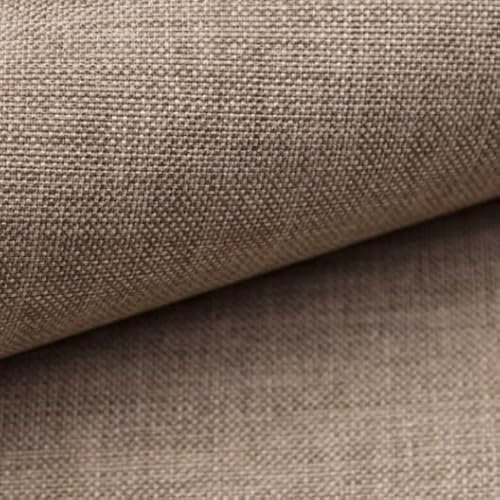 TAPHICEROS Leinenstoff, Dunkelbeige 2000cm x 148cm, Dekostoff Polsterstoff Meterware Leinen Leinwandstoff Stoff Strukturstoff für Möbelstoff Vorhangstoff Sofa Stuhl DIY Kissen Tischdecken