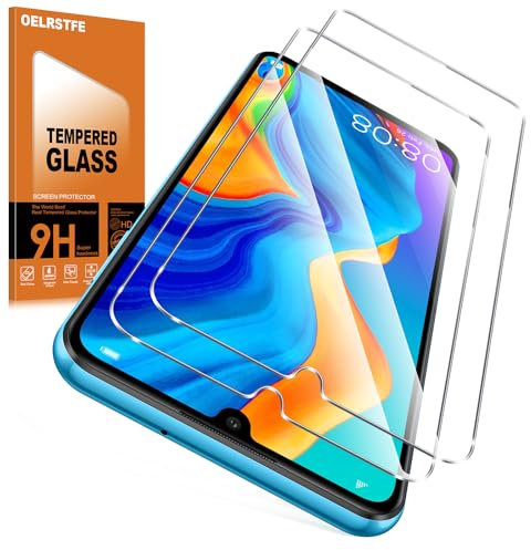 Oelrstfe 2 Piezas Protector Pantalla Para Huawei P30 Lite/Nova 4e Cristal Templado Dureza 9H Antiarañazos Antihuellas Sin Burbujas Ultra HD Transparente Ultra Resistente Vidrio Película