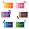 OT-NVWOZR 6 Stück Stempelkissen Set, 24 Farben Regenbogen-Stempelkissen Fingerfarben Waschbar Finger-Bastel für Kinder, Ungiftig Abwaschbar DIY Bunte Fingerabdrücke Scrapbooking Geburtstag