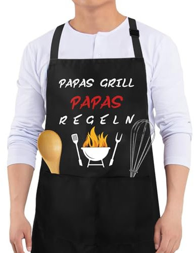 Geschenke für Papa,Werdender Papa Geschenk,Papa Geschenk Geburtstag,Geschenk Papa,Bester Papa Geschenke,Grillschürze Papa,Bonus Papa Geschenk,Papa Geschenk Weihnachten,Vatertagsgeschenk für Papa