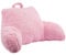 YORKING Cuddle Cushion, Reading Pillow Fluffy for Adults Super Soft Relaxing Long Hair Fleece Gaming Pillow for Bed with Arm Detachable Backrest Pillow for Reading Relaxing Watching TV, Pink
