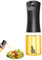 Peufcmi Pulvérisateur électrique, Spray huile de cuisine, Pulvérisateur d'huile Premium pour cuisine et friteuse d'air 160ml Spray Cuisine Anti-goutte, Chargement facile USB - Huilier en verre