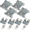 Wardrobe Door Roller Sliding Door Cabinet Slider Set for Wardrobe Door Wheels Shop Window Replacement Castors Load 30kg (4)