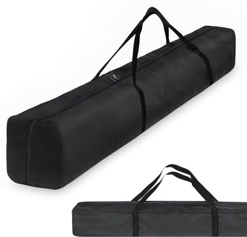 Shengruili Lichtständer Tragetasche, 120*20cm Handtasche Stativtasche, Schwarz, Tragbare Zeltstangentasche, Gestängetasche, Schwerttasche, Stativtasche für Mikrofon, Fotografie, Stativ, Regenschirm