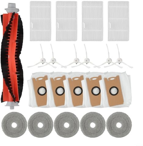Innovativo kit di ricambio per robot aspirapolvere Ultenic MC1 con spazzole, filtri e tamponi