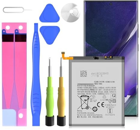 Batterie de rechange pour Galaxy Note 20 Ultra, 4500 mAh, pour Galaxy Note 20 Ultra modèles SM-N985F, SM-N985F/DS SM-N986B, SM-N986U, SM-N986U1, EB-BN985ABY avec outil de réparation
