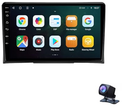 Android 15 Car Radio 2 Din Stereo with Carplay&Android Auto/BT/WiFi for VW Volkswagen Multivan T5 2003-2015 GPS Navigation 9'' Multimedia Video Player FM Reverse Camera(1G+32G)