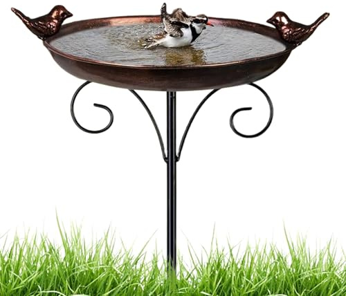 Bebedero para Aves, Fuente De Agua para Pájaros, Bebedero Portátil Impermeable para Balcones, Patios y Jardines Exteriores Atrae Fauna Silvestre