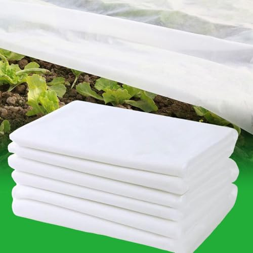 HAFRILY Gartenvlies Frostschutz 35gsm 2m x 10m Gartenbauvlies Vliesstoff Pflanzenabdeckung Winter Pflanzenschutz für Frost Kälte Sonne Insekten Vögel Schutz