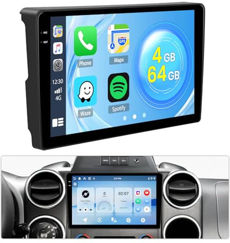Roinvou 4+64G Schermo Autoradio per Citroen Berlingo & Peugeot Partner 2015-2018 CarPlay Android Auto, 9 Pollici Incell Touchscreen Android 15 Stereo Auto GPS Bluetooth EQ WIFI RDS FM SWC Telecamera