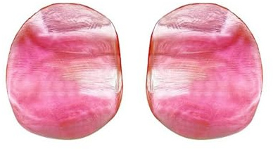 HUANGBONIG Kreative Ohrringe aus Kunstharz mit rosa Garnelen