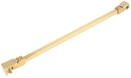 Barre de support pour porte de douche en verre Pince de fixation for porte en verre 8 à 10 mm, murale for cabine douche, anti-basculement(40CM Gold)