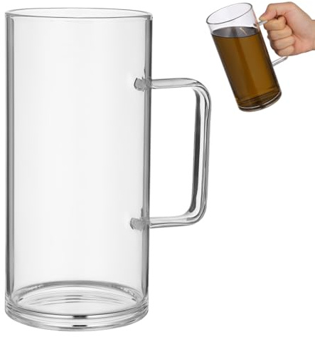 SHINEOFI 700ml Heat-Resistant Glass Mug with Handle, Coffee and Tea Cup for Office and Home Use, Suitable for Hot and Cold Drinks Reusable Coffee Mug