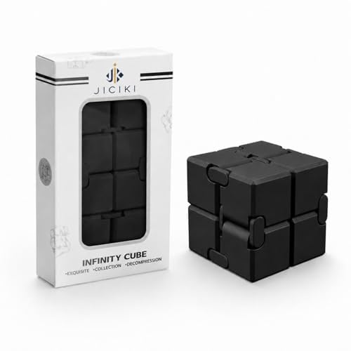 JICIKI Infinity Cube, Anti-Stress-Würfel & Lernspielzeug ab 3 Jahren | Geschenkidee für Jungen, Mädchen, Kinder & Erwachsene, Denkspiel & Fingerspiel