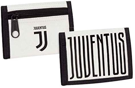 FC JUVENTUS First Team - Herren Geldbörse - Klettverschluss - Schwarz