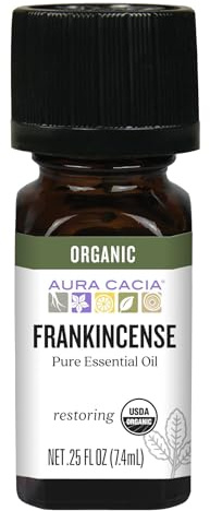 Aura Cacia Organic Frankincense Essential Oil 0.25 fl. oz.