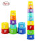 stapeln und Nesting Cups, 9 stücke frühen pädagogischen Lernen und aktivität Spielzeug mit Kunststoff Figur Brief messen Lernen Schicht Tasse Set für Baby Kleinkind Kinder Kinder (zufällige Farbe)