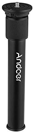 Camera Extension Pole, Andoer Extendible Tripod Center Column Shaft Aluminum Alloy Tripod Extension Tube Camera Mono Pole Extensions Carbon Fibre Tripod Centre Column Tripod Extension Pole