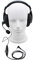 GoodQbuy Professional Noise Cancelling Radio Overhead Headsets Headphones with PTT Boom Mic for Motorola MH230R MT350R MT352R MS355R MR355R Talkabout 2 Two Way Radio Walkie Talkie 1-pin