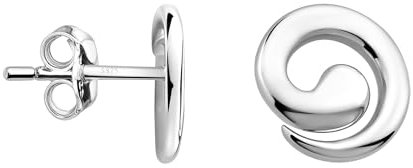 SOFIA MILANI - Damen Ohrringe 925 Silber - Ohrstecker als Welle Spirale - 20638