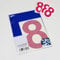 BS® Large Waterproof Non-fading Self Adhesive Vinyl Numbers | 8 (EIGHT) | 150mm | Pack of 4 | MAGENTA | Wheelie Bin Numbers