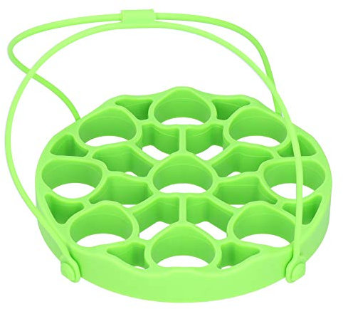 Zerodis Rejilla de Silicona para vaporera de Huevos para Accesorios de ollas instantáneas, Eslinga de ollas a presión para 9 Huevos, Inserto de Cesta de vaporera para Huevos/Bandeja Duros/Blandos