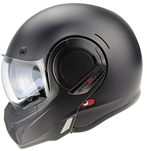 VPR F242 P/J Reverse Flip-Up Motorcycle Helmet - Double Visor Modular Jet Crash Helmet for Racing Sports Touring - Road Legal ECE 22.06 Approved Motorbike Helmets - M