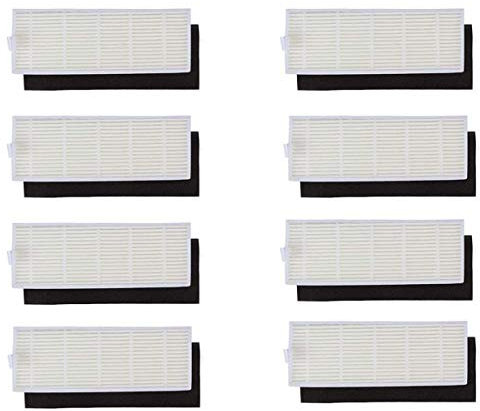BLUELIRR Lot de 16 filtres Hepa pour aspirateurs Amibot Spirit H2O / Animal H2O