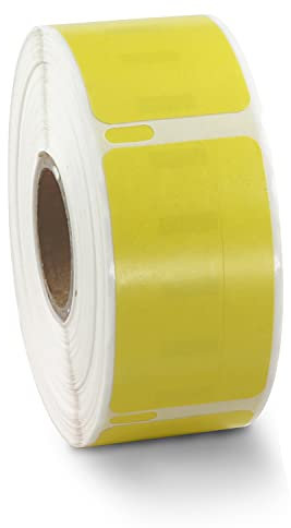BETCKEY - 2 Rollen Gelb Mehrzwecketiketten Kompatibel mit DYMO 11355(S0722550), 19mm x 51mm, 1000 Farbige Etiketten für LabelWriter 450, 4XL NICHT passend 550 oder 5XL