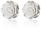 TYERY S925 Argento Puro Bianco Crema Design Orecchini Rosa, Orecchini Fiore Moda CoreanaUn paio, Argento 925