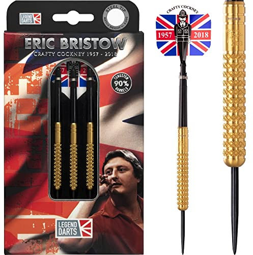 Eric Bristow Crafty Cockney 90% Gold Knurled - Steeldarts 21 Gramm