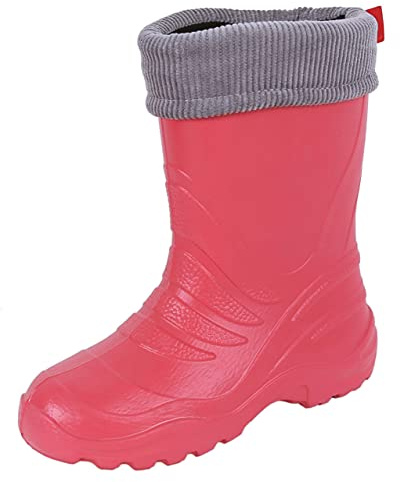 Korallenrote Regenstiefel/Gummistiefel für Kinder TERMIX LEMIGO