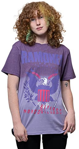 Ramones Unisex Adult Mondo Bizarro T-Shirt (XL) (Purple)
