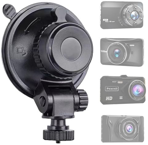 Sportway S501 Soporte de Ventosa para Dash CAM (5ª generación) con Junta reemplazable para CHORTAU OldShark NIUTA Boogiio ORSKEY Abask y la mayoría de Las demás cámaras de salpicadero de Coche