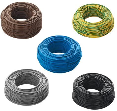 Cavo unipolare 1 X 2,5 mm2 - Varie misure e colori (50 Metri, Blu)