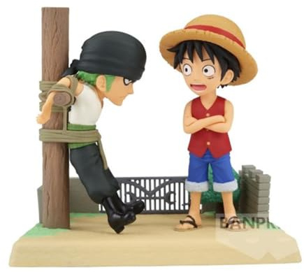 Banpresto Luffy & Zoro One Piece, World Collectable Log Stories 7 cm BP88504 Mehrfarbig