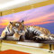 Trayosin Diamond Painting Tiere 5D Diamant Painting Bilder Erwachsene Groß xxl Diamant Malerei Tiger Kits mit Diamond Painting Zubehör Als Geschsenk Und Wanddekoration Zu Hause (180x70cm)
