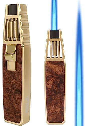 Antorcha de butano Encendedor, Recargable Cocina antorcha antorcha a Prueba de Viento soplete para Hornear Creme Brulee (Gas no Incluido
