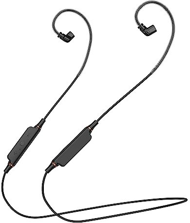 KBEAR BT5 Kabelloses Kopfhörer-Upgrade-Kabel, Kopfhörerkabel Bluetooth 5.1 unterstützt kabellosen IEM-Adapter mit Mikrofon und Controller, langlebig(QDC)