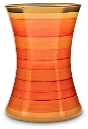 Vase JoJo Tangelo de Angela en Forme de Fuseau Orange