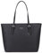 Princely London Shopper Beverly Medium - Premium Handtasche Damen - Geräumige Shopper-Tasche mit Reißverschluss & Innenfächern - Schwarz