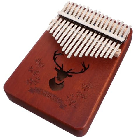 Kalimba 17 Tasten Daumenklavier Fingerklavier Aus Massivholz Kompaktes Musikinstrument Tragbar Für Heimgebrauch