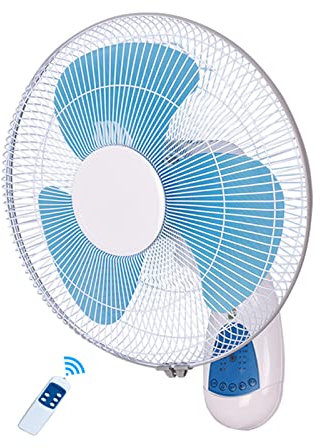 HUNTFF Ventilador de Pared, Ventilador Comercial, Ventilador silencioso con Control Remoto, para Interior, Dormitorio, hogar, Comedor, Minimalista Moderno